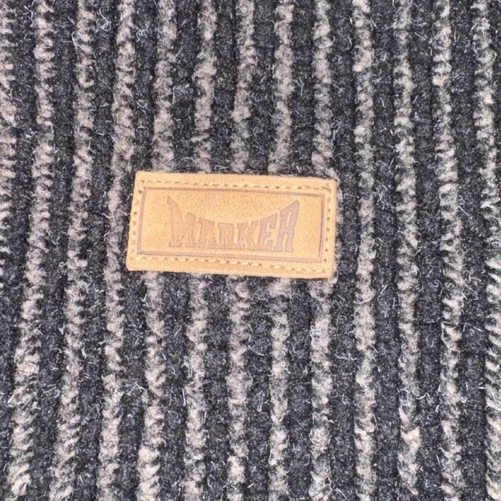 VTG Marker Fleece Vest Large Gray Ribbed Full Zip USA Made Ski Gorpcore Outdoor